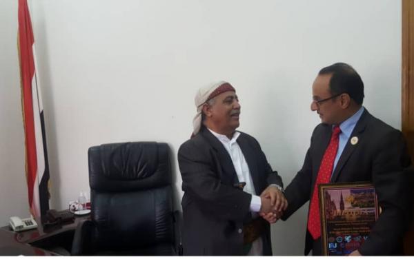 رئيس مجلس النواب يلتقي رئيس شبكة البريكس للتنمية اليمنية.. وهذا ما بحثاه